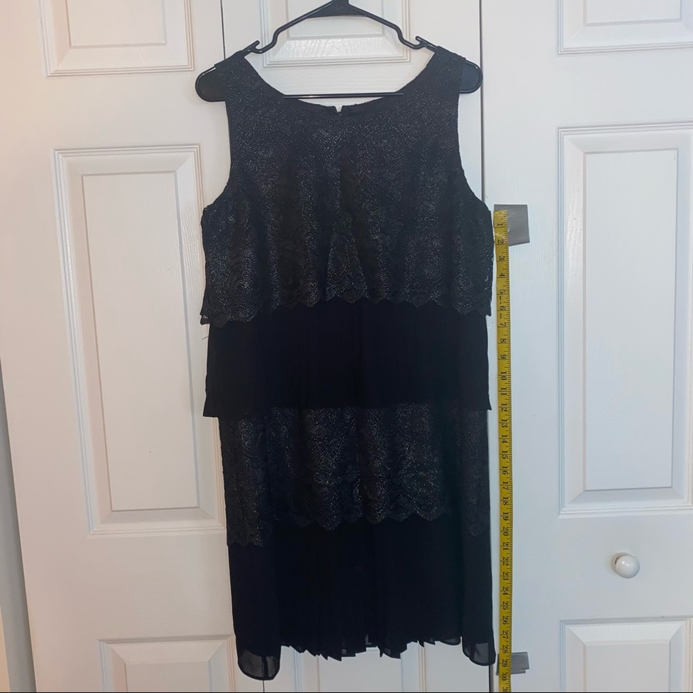 Jessica Simpson Tiered Black Dress